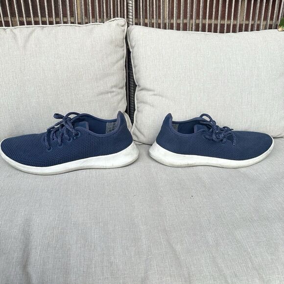 Allbirds Men’s Tree Runners Sneakers Athletic Shoes Marine Blue White Sole 11 US - Picture 5 of 9